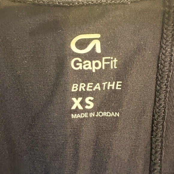 GapFit, XS, black tank, open back to tie or leave open, EUC - Picture 4 of 4